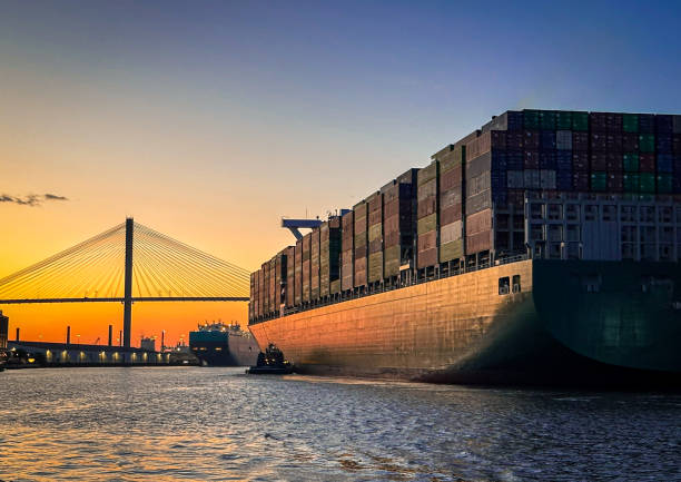 Container vessel at the Port of Savannah